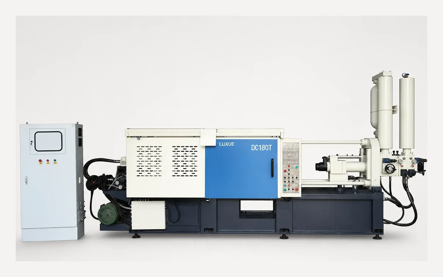 DC180T 180 ton aluminum cold chamber die casting machine with cleaned English markings