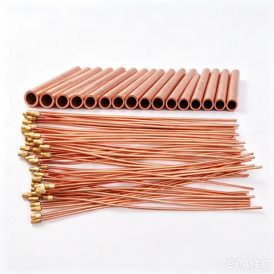 Copper spray tubes and pipe assemblies for die lubrication equipment