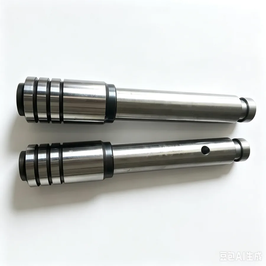 Hot chamber die casting plunger rods with machined ends