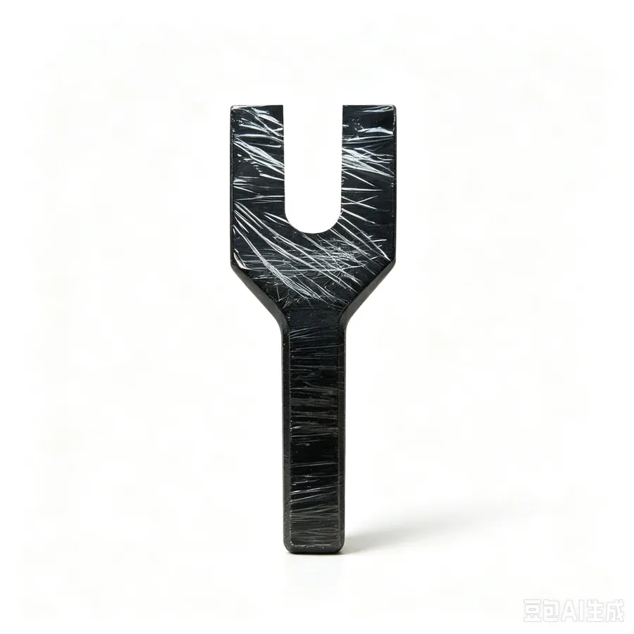 Forked service tool for removing a hot chamber die casting nozzle tip